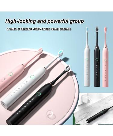 KratOz Electric Toothbrush - 8 Brush Heads Smart Timer IPX7 Waterproof Soft Bristles 6 Cleaning Modes 60 Days Battery Life Travel & Home Use (White - Buy Online on GoSupps.com