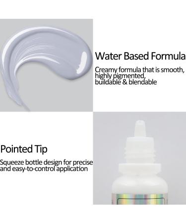 Mysense Light Gray Face & Body Paint 0.6oz - Non-Toxic Washable Cream Makeup for Adults Halloween Costume, SFX Cosplay & Goth Raven Look - Buy Online on GoSupps.com
