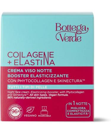  Bottega Verde Bottega Verde - Collagen + Elasticity - Night Face Cream - Elasticity Booster (50 ml) - all skin types - Buy Online on GoSupps.com