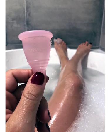 Premium Selenacare Menstrual Cup - Washable Medical Silicone Period Cup with Cleaning Container & Cotton Storage Bag - Size M (26ml) - Eco-Friendly Solution - Buy Online on GoSupps.com