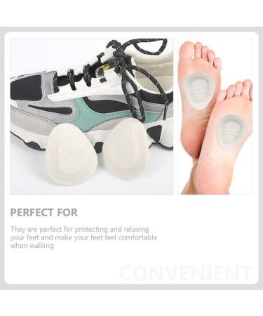 Shop Healeved Metatarsal Cushions - 2 Pairs Felt Forefoot Pads for Women | Gel Ball of Foot Support | Non-Slip Stickers - Buy Online on GoSupps.com