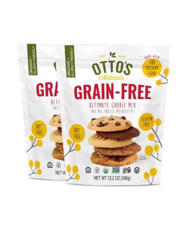 Ottos Naturals Grain-Free Ultimate Cookie Mix, Made with Organic Cassava Flour, Gluten-Free All-Purpose Cookie Mix, Non-GMO Verified - 12.2 Oz Bag (2 Pack) 2 Count (Pack of 1)