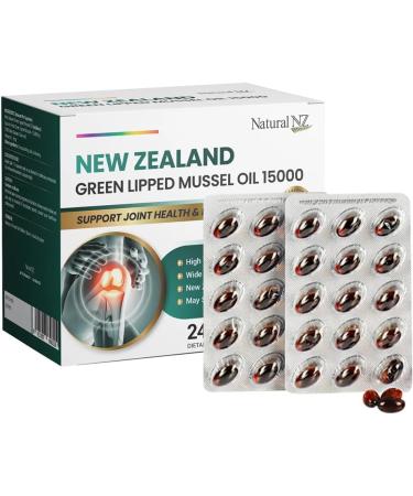 Natural NZ Green Lipped Mussel Oil 15000 240 Softgel Caps (1) - Buy Online on GoSupps.com