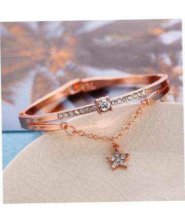 Mobestech High-Quality Arm Loop Frame Bracelet Accessories - Rose Gold 19.5cm x 1.2cm Set of 3 - International Shipping - Buy Online on GoSupps.com