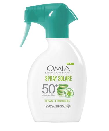 Omia Spray Solare Protettivo SPF50+ VISO E CORPO con aloe vera del Salento Protezione Solare Molto Alta Pre Pelli Molto Chiare e Sensitbili al Sole Dermatologicamente Testato Flacone - Buy Online on GoSupps.com