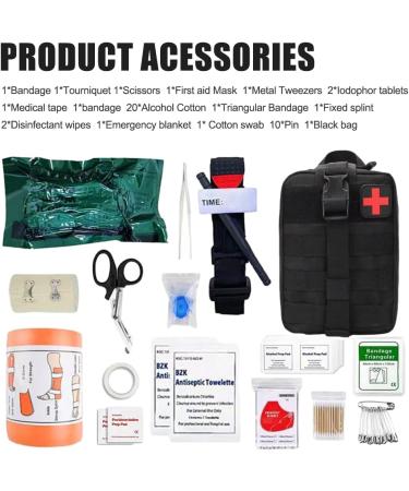 MineUp First Aid Trauma Set - 46-Piece Military-Grade Outdoor Emergency Kit for Home Car and Camping - Buy Online on GoSupps.com