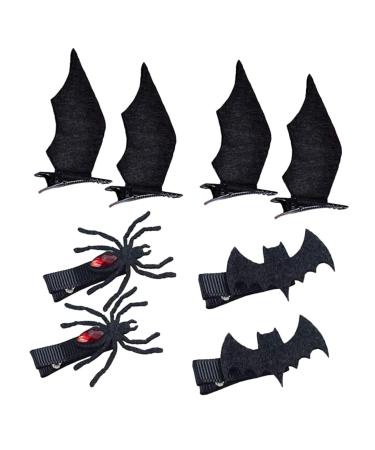Beavorty 4 Pairs halloween hair clips spider hair clips ghost hair clips makeup hair clips Spider Web hair clips hair accessories for prom Party Headwear girl issue card iron funny