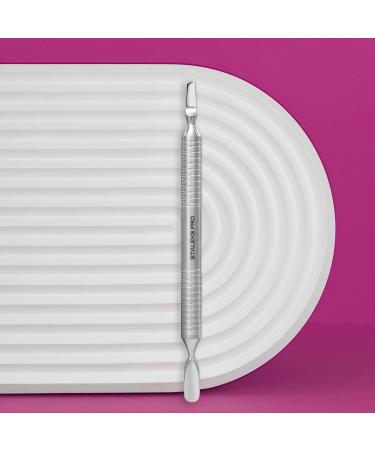 STALEKS PRO Expert Rounded Wide Pusher and Straight Wide Blade Two-Sided Manicure Pusher - Model PE-100/5 - Buy Online on GoSupps.com