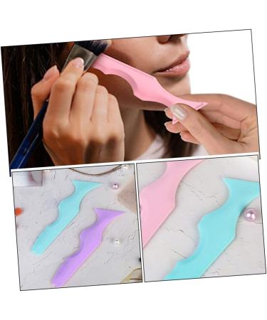 MAGICLULU 15 Pcs Silicone Beauty Ruler Mascara Applicator Purple Mascara Lash Tool Lipstick Wearing Face - Buy Online on GoSupps.com