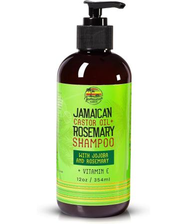Rosemary Shampoo for Hair Growth - 12 oz / 340ml Moisturizing Strengthening Shampoo Promoting Nourishment & Hydration for Hair with Castor Oil and Jojoba Oil by Jamaican Amber