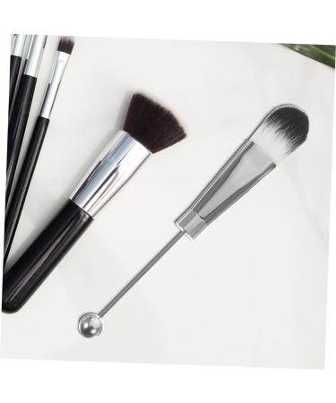 Angoily 2 Sets Metal Handle Makeup Brush Stainless Steel Handle Makeup Brushed Loose Powder Brush Face Oblique Head Blush Brush Concealer Brush Travel Eyebrow Brush Aluminum Alloy - Buy Online on GoSupps.com