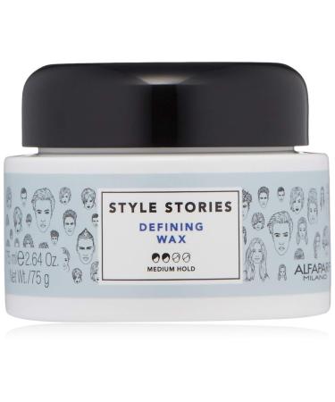 Alfaparf Milano Style Stories Defining Wax   Medium Hold Hair Styling Wax   Shiny Finish   Long Lasting  All Day Hold   Professional Salon Quality Grooming Pomade   2.64 oz. - Buy Online on GoSupps.com