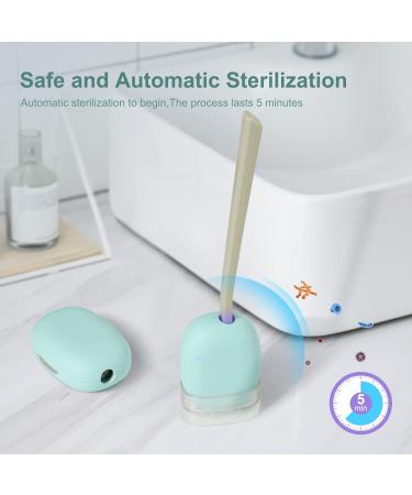 ELMWAY UV Sanitizer Toothbrush Case - Portable Rechargeable Holder for Home and Travel - Fits All Electric and Manual Toothbrushes (Green) - Buy Online on GoSupps.com