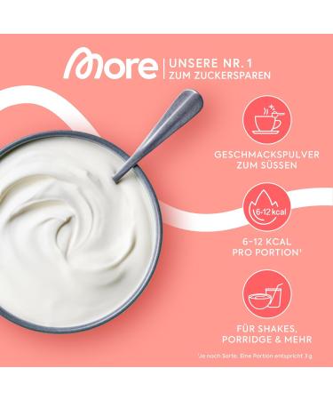More Chunky Flavor Vegan Powder - 250g Low Sugar & Calories Inulin & Lactase Quality Tested - Made in Germany - Buy Online on GoSupps.com