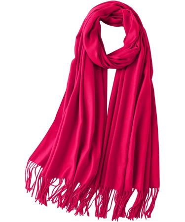 Buy Elegant Hot Pink Women's Cotton Triangular Scarf | Stylish Poncho Cape & Winter Accessory - Buy Online on GoSupps.com