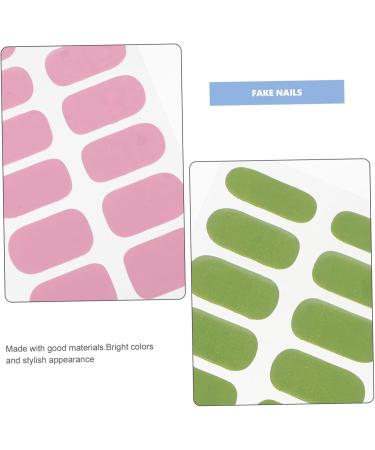 HAPINARY 12 Sets Fake Nails Women Fake Nail Tips Nail Charms Manicure Supplies Manicure False Nail Fake Fingernails Nail Patches False Nail for Women Frosted Nail Supplies 3d Sticker - Buy Online on GoSupps.com