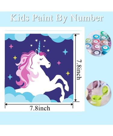 CEUHROG 6 Pack DIY Kids Paint-by-Number Kit | Easy Acrylic & Watercolor Painting Set for Beginners | Creative Arts & Crafts for Children - Buy Online on GoSupps.com