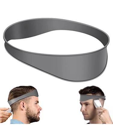 LONGHAO Silicone Haircut Band Cutout Shaving Stencil Curved Silicone Hair Cutting Tape Haircut Band Shaving Stencil for DIY Home Haircuts for Shaving Neckline Trimming