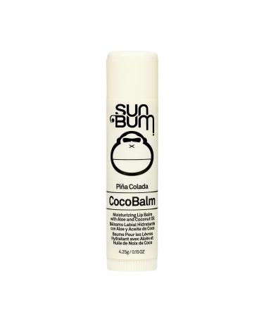 Sun bum coco balm lip balm moisturizing and silicone -free formula made with aloe vera and coconut oil pi a colada 4.25 g