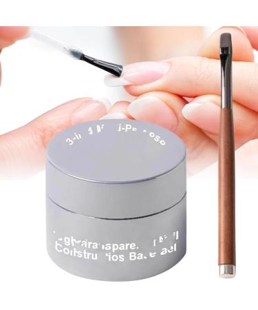 Clear Nail Gel - Soft and Smooth Textured Nail Adhesive Gel Translucent Natural Glue Easy Application and Long-Lasting Strength for Women at Home - Buy Online on GoSupps.com