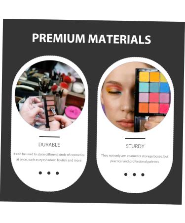 NOLITOY 2pcs Eye Shadow Box Blush for Cheeks Empty Eyeshadow Case Eyeshadow Sub Plate Supplies Travel Pack 9.5X9.5X1.5CM As Shown - Buy Online on GoSupps.com