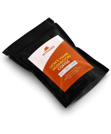 MyPaleo Lions Mane Coffee Ground Roasted and Packed in the UK 100% Natural and Mycotoxin Free No Additives Only Real Mushrooms (Lions Mane Coffee 100g) - Buy Online on GoSupps.com