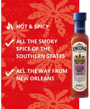 ENCONA - Cajun Hot Sauce - Multipack (6 X 142 ML) - Buy Online on GoSupps.com