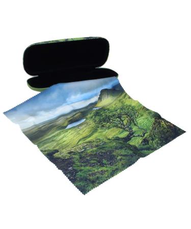 Motif case - LANDSCAPE - in picturesque colors with matching microfiber cloth