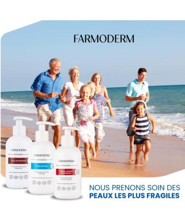 Farmoderm Lipid-replenishing moisturizing cleansing cream for face & body for the elderly & babies - Niacinamide & Hyaluronic Acid cleansing milk - Moisturizes cleanses nourishes - Dry & dehydrated skin 300ml - Buy Online on GoSupps.com