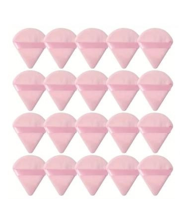 20 Pieces Black Triangle Powder Puff - Velour Makeup Sponge for Foundation - Wet/Dry Makeup Tool for Starters (Pink - Buy Online on GoSupps.com