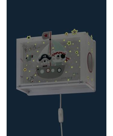 Dalber Children's Wall Lamp - Pirate Themed Colorful Light for Kids' Rooms | Model 74558 E27 - Buy Online on GoSupps.com