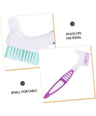 Hapinary Double-Sided Prosthesis Cleaning Brush - 2-Pack Toothbrush Set for Effective Prosthesis Care - Buy Online on GoSupps.com