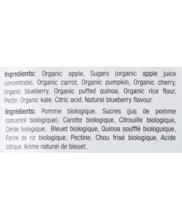 Little Gourmet Organic Fruit & Veggies Bites Blueberry Carrot Apple with Quinoa - 60g Resealable Pouch 8 Count Blueberry Carrot Apple with Quinoa 60 g (Pack of 8) - Buy Online on GoSupps.com