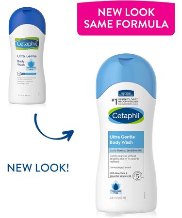 Cetaphil Ultra Gentle Body Wash Fragrance-Free - 16.9 fl oz (Pack of 3) | Sensitive Skin Care - Buy Online on GoSupps.com