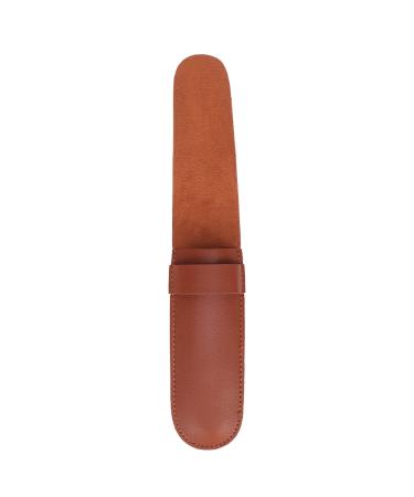 Ghzste PU Shaver Protective Case Vintage Portable Manual Shaving Trimmer Protective Bag for Travel Outdoor