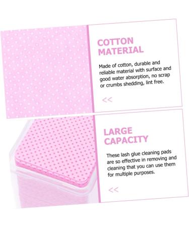NOLITOY 200pcs Eyelash Cleaning Pads - Professional Makeup Remover Cotton Pads for Nail Gel & Glue - Squeegee Major White - Buy Online on GoSupps.com