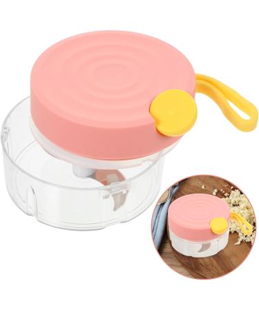 HOMSFOU Garlic Chopper Manual Food Chopper Onion Chopper Electric Vegetable Shredder Ginger Masher Mini Garlic Kitchen Food Mincer Spice Chopper Chili Joystick Meat Crusher Pink 10.5X10.5X6.5CM - Buy Online on GoSupps.com