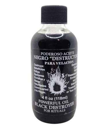 Black Destroyer Oil/Negro Destructor ACEITE 4 OZ.(118ML)-Spiritual Oil for Magick and Rituals