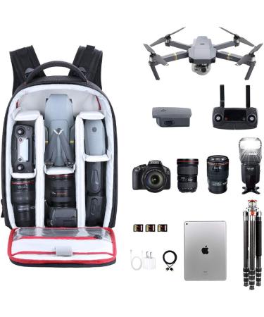 Beschoi Waterproof Camera Backpack with Laptop Compartment - Black (L) 17.3 x 11 x 5.5 - Buy Online on GoSupps.com