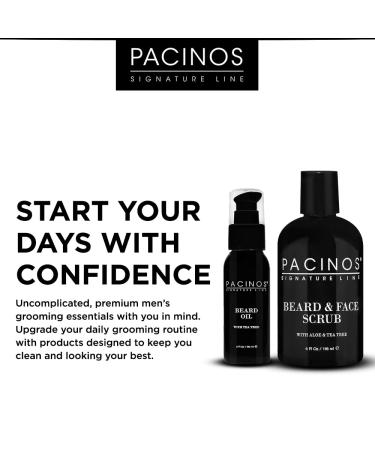 Pacinos Beard Oil - Frizz-Free Beard Care Relieves Itching Promotes Growth & Shine with Essential Oils - Buy Online on GoSupps.com