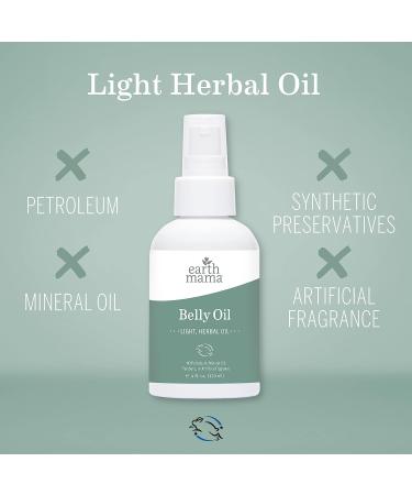 Earth Mama Belly Oil for Dry Stretching Skin | Natural Elasticity Support During Pregnancy | 8oz Bottle - Buy Online on GoSupps.com