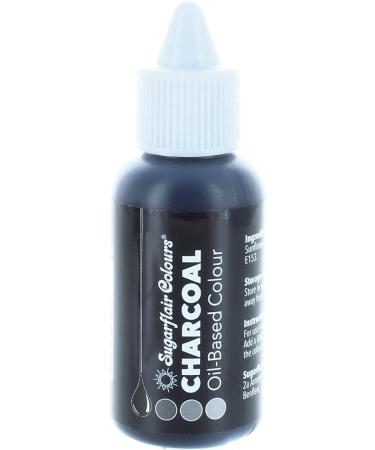 Sugarflair Charcoal (Black) Oil Based Food Colouring Highly Concentrated Edible Oil Based Blue Food Colour for Consistent Colouring of High Fat Foods: Icing Buttercream Chocolate & More - 30ml - Buy Online on GoSupps.com