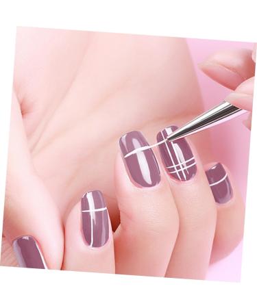 Housoutil Manicure Colored Drawing Tool Uv Gel Nail Brush Nail Pen Nail Brushes for Nail Art Manicure Art Liner Brushes Polish Brush Pen Tools Practical Poly Pull Pen Non-slip Pink - Buy Online on GoSupps.com