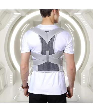 ZUIAI Spine Bending Anti-Camel Shoulder Artifact Hunchback Orthodontic Men's Posture Belt(D Large) Large D