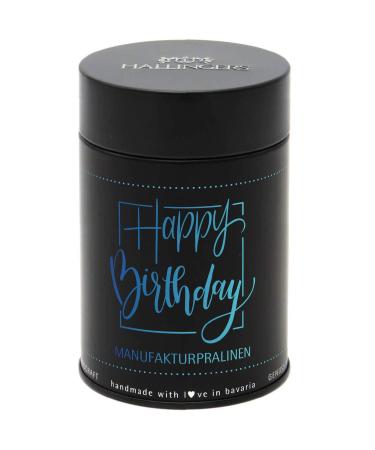 Hallingers Happy Birthday Pralines - Handmade Alcohol-Free Edelkakao Chocolate Gift | Mother's & Father's Day Gift Ideas | 150g Luxury Chocolates - Buy Online on GoSupps.com