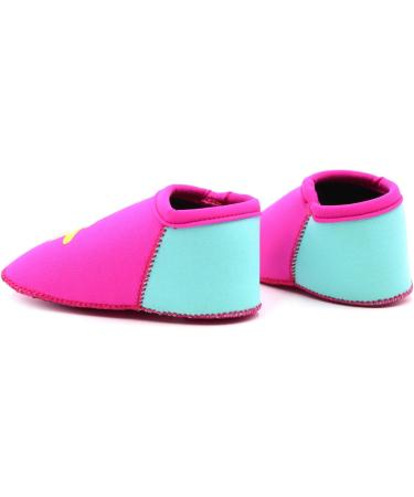SUIEK Baby Swim Water Shoes - Non-Slip Barefoot Aqua Socks for Pool, Beach - Rose Red, Small - Buy Online on GoSupps.com