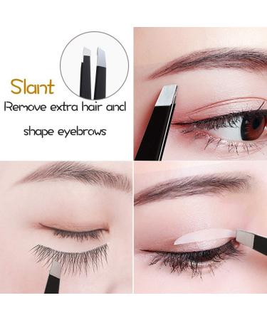 Ityes Eyebrow Tweezers Set - Stainless Steel Precision Tweezers & Scissors for Ingrown Hair and Eyebrow Shaping - International Shipping Available - Buy Online on GoSupps.com