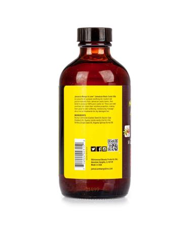 Jamaican Mango & Lime Pure Organic Black Castor Oil Treatment Xtra Dark 8oz - Natural Hair Growth and Strengthening Treatment - Buy Online on GoSupps.com
