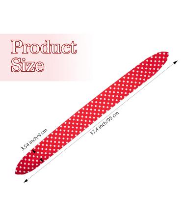 Retro White Polka Dot Bandana Headband - Wire Hair Accessory for Women & Girls - Stylish Hair Jewelry in Red & White - Buy Online on GoSupps.com
