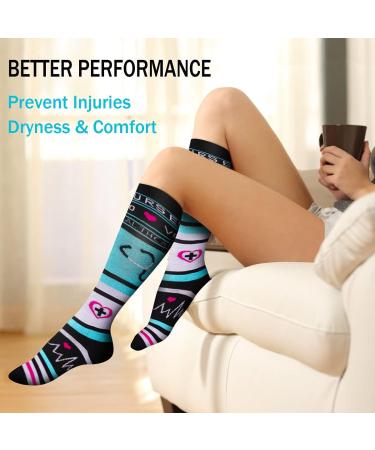 Compression Socks 20-30mmHg for Women & Men 6 Pairs Large-X-Large, Ideal for Running, Nursing & Sports | A03-Assorted - Buy Online on GoSupps.com